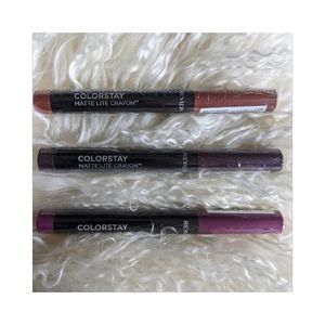 NWT Revlon Colorstay Matte Lite Crayon x 3